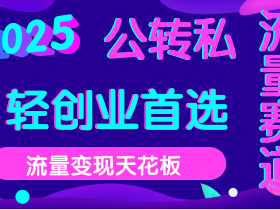 2025年流量天花板,公域转私域,当天可变现